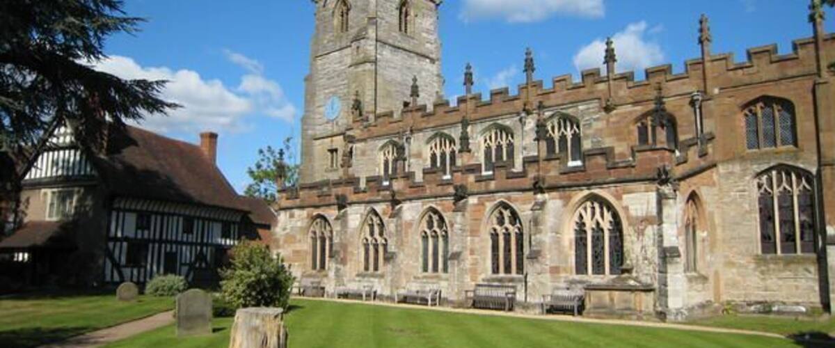 Knowle Parish Church Dedicated to St John the Baptist, St Lawrence and St Anne, this church was built at the behest of Walter Cook, a wealthy native of Knowle, and consecrated on 24th February 1403. It was built to save the 3 mile journey to the Parish Church at Hampton in Arden, a trip which was difficult on foot and made dangerous in the winter by having to cross the frequently swollen River Blythe.