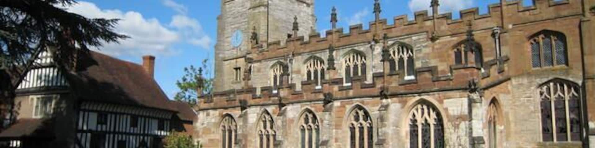 Knowle Parish Church Dedicated to St John the Baptist, St Lawrence and St Anne, this church was built at the behest of Walter Cook, a wealthy native of Knowle, and consecrated on 24th February 1403. It was built to save the 3 mile journey to the Parish Church at Hampton in Arden, a trip which was difficult on foot and made dangerous in the winter by having to cross the frequently swollen River Blythe.