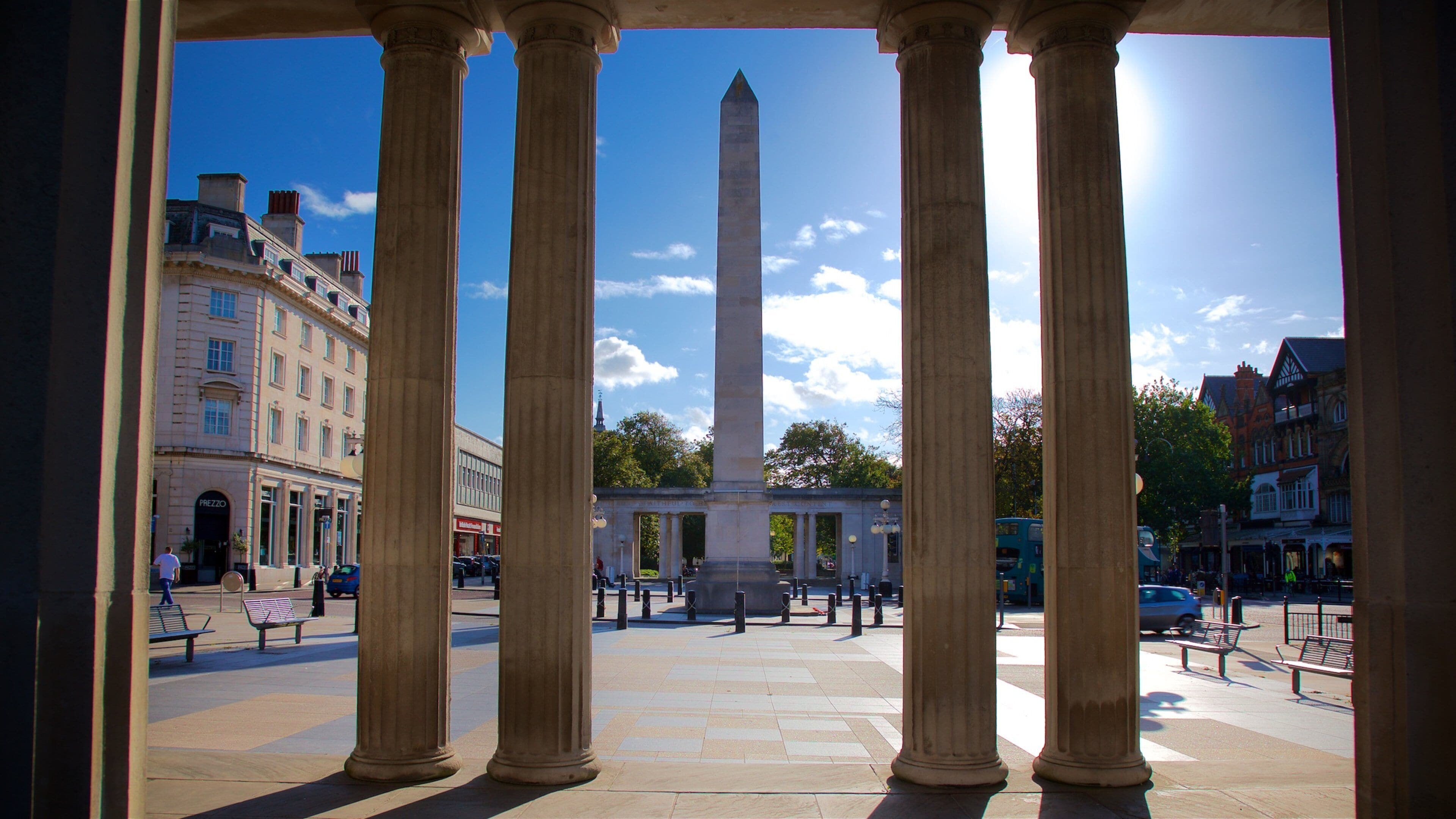 Southport featuring a square or plaza and a monument