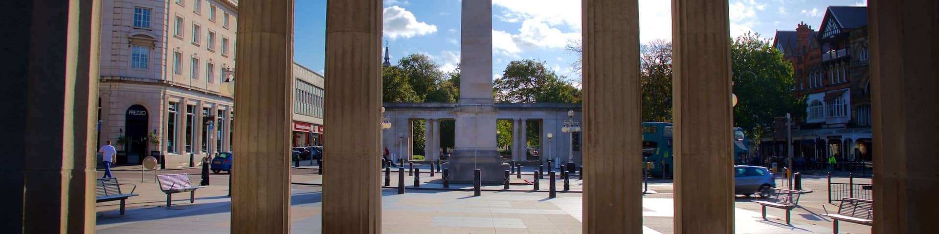 Southport featuring a monument and a square or plaza