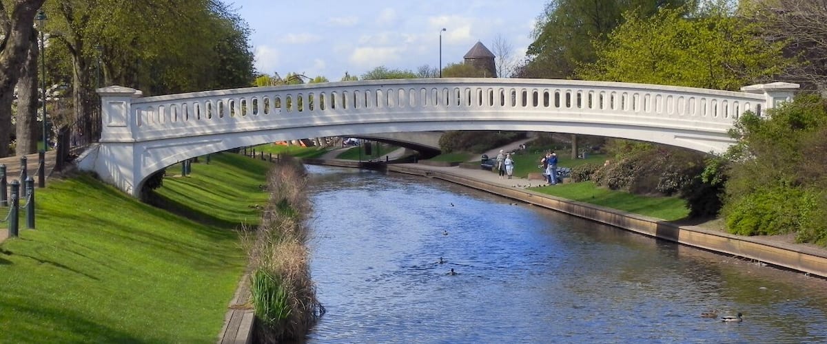 The River Sow at Victoria Park, Stafford