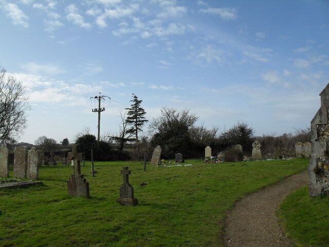 Simple crosses in the churchyard at St Mary's, Binsted