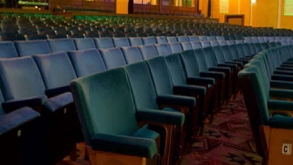 Inside Stockport Plaza theatre.