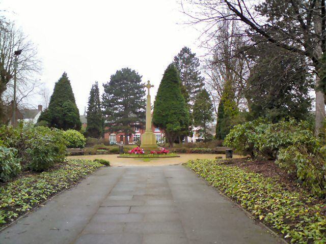 Hazel Grove War Memorial Set in gardens between London Road and Argyle Street. More info at http://www.carlscam.com/hazelgrove/warmem.htm