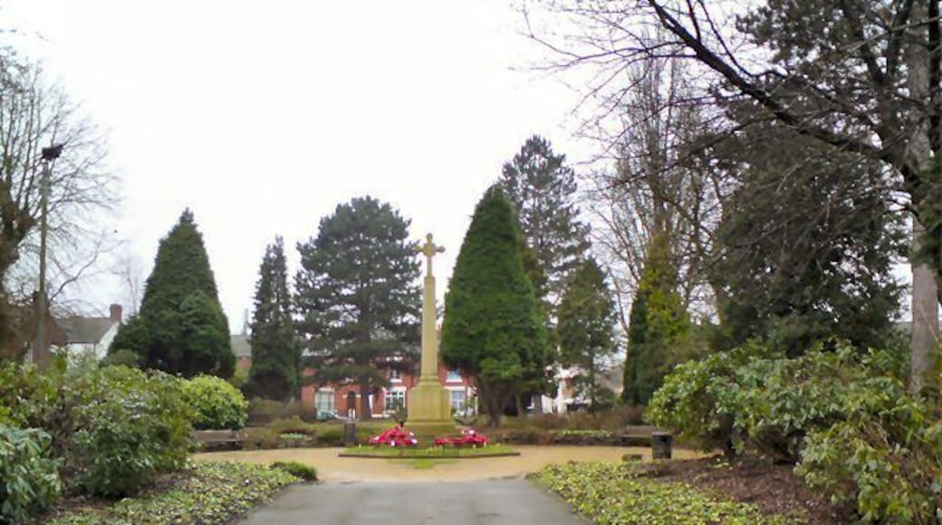 Hazel Grove War Memorial Set in gardens between London Road and Argyle Street. More info at http://www.carlscam.com/hazelgrove/warmem.htm