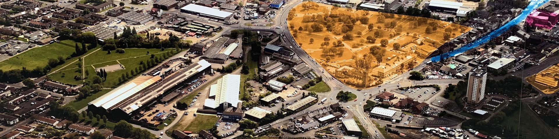 Artists impression of what Stockton-on-Tees is going to look like