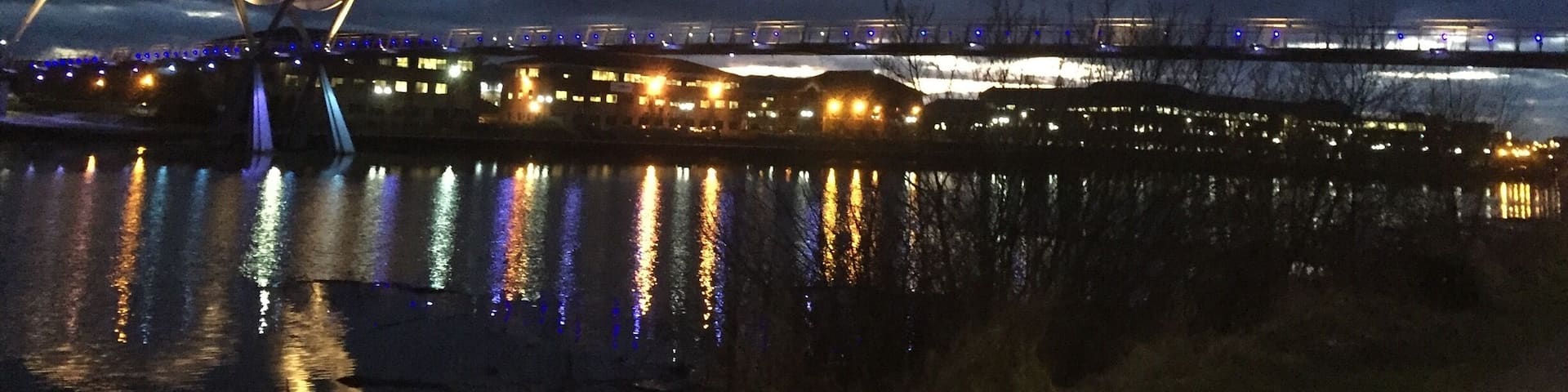 Infinity bridge on the Tees at night.
#River photo challenge