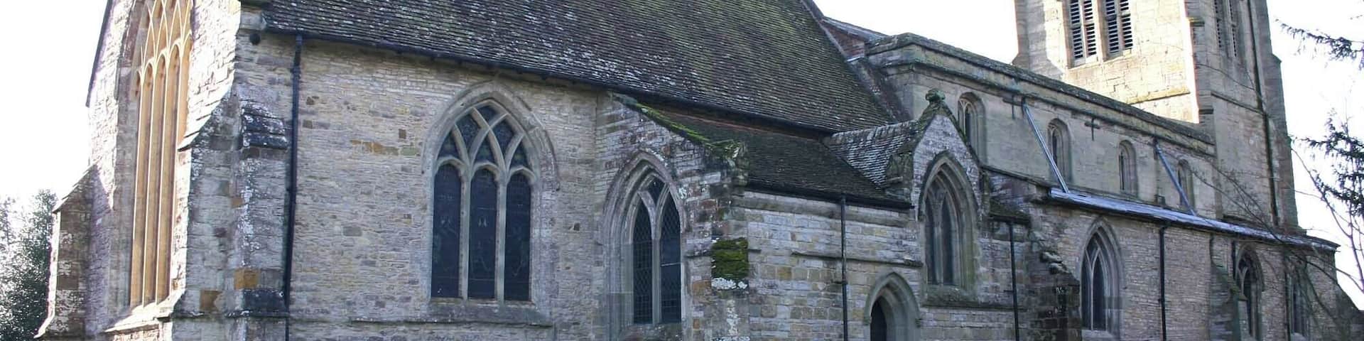 Church of St James the Great, Snitterfield The North side of the church.