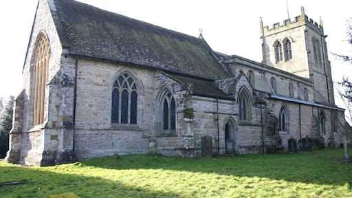 Church of St James the Great, Snitterfield The North side of the church.