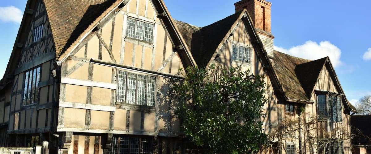 Hall's Croft is a building in Stratford-upon-Avon, Warwickshire, England, which was owned by William Shakespeare's daughter, Susanna Hall, and her husband Dr John Hall whom she married in 1607.
The building is listed grade I,and now contains a collection of 16th- and 17th-century paintings and furniture. There is also an exhibition about Doctor John Hall and the obscure medical practices of the period. The property includes a dramatic walled garden which contains a variety of plant life that John Hall may have used in his treatments. John and Susanna Hall later moved to New Place, which William Shakespeare left to his daughter after his death.