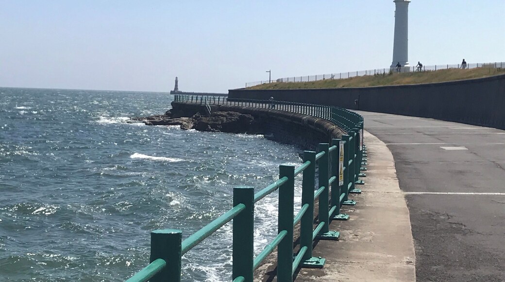Take a walk along the promenade on a calm day and look up at the stunning white lighthouse