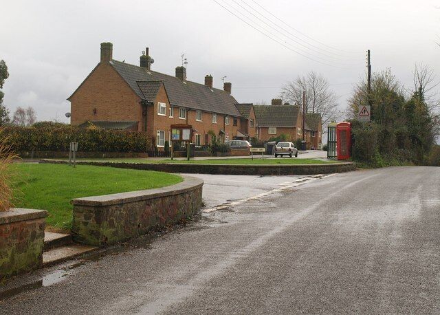 Housing at Darby Way, Bishops Lydeard Darby Way forms a circular estate north of the village on the Cothelstone Road (foreground).