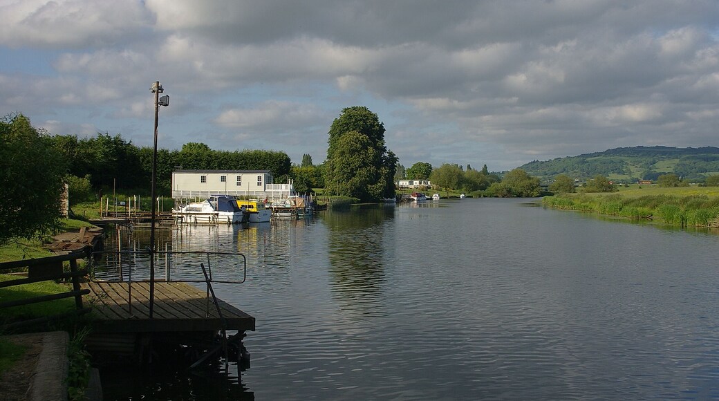 The River Avon at Twyning, Gloucestershire.