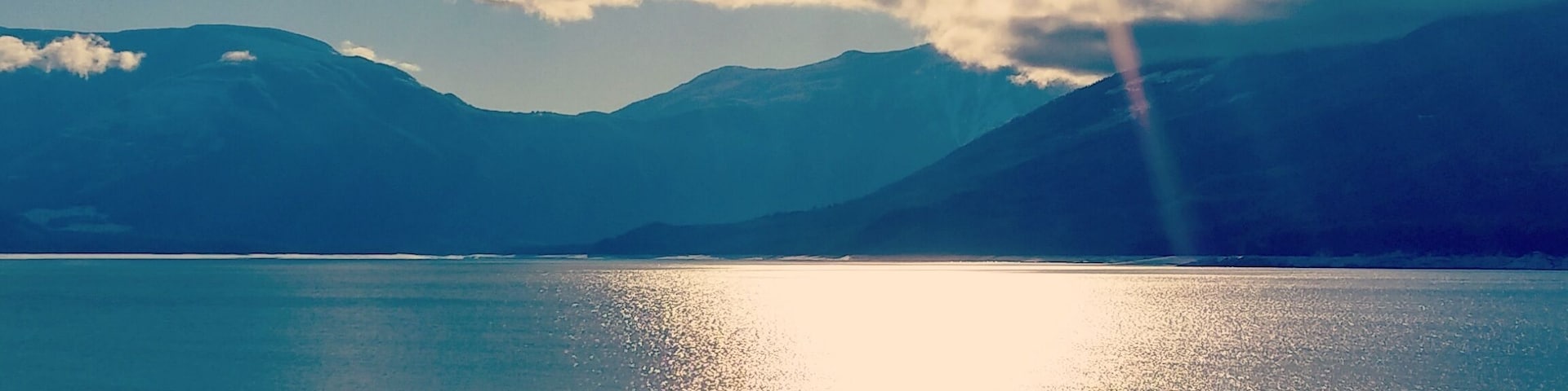 The West Kootenay Scenic Route is incredible when heading north to Kamloops. You will have wild views of the mountains and animal encounters. Surrounded by millions of Ponserosa Pines which feel like your trapped in a snow globe during the winter. 
While in the area make sure to also check out the beaches of Nakusp BC. A swimmable mountain rimmed lake in the summer that will melt all your troubles away.