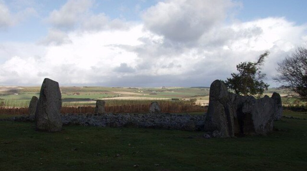 Loanhead of Daviot Stone Circle. Local high point gives a great view out across the Garioch.