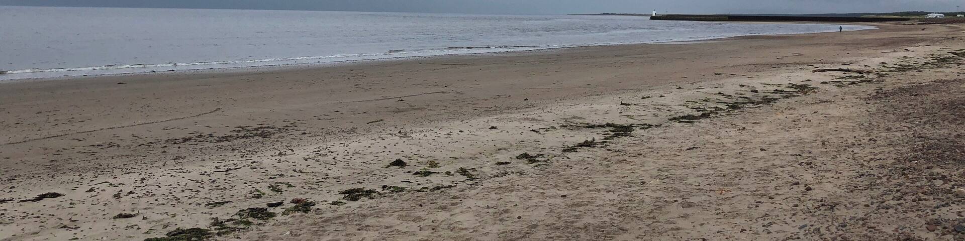 Wow a beach on the North Sea