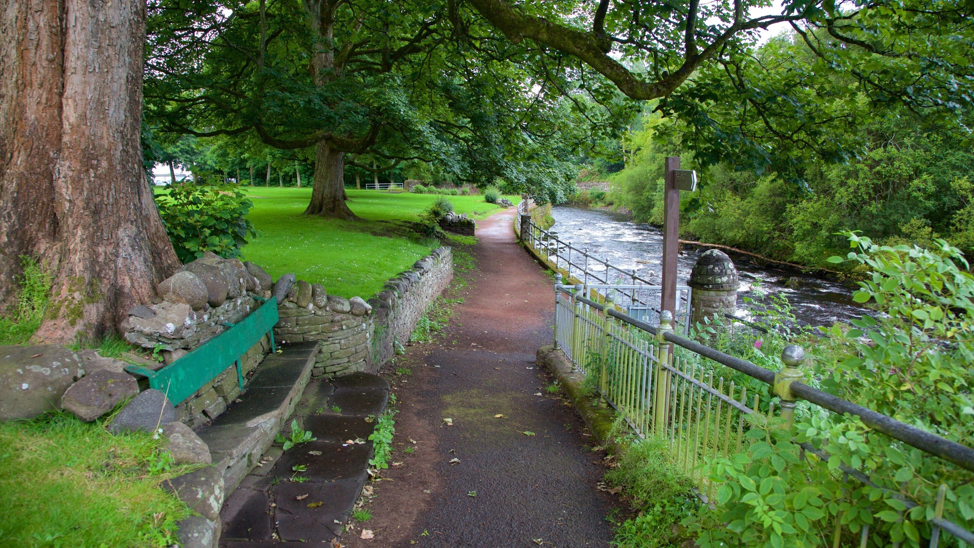 Dunblane mostrando fiume o ruscello e parco