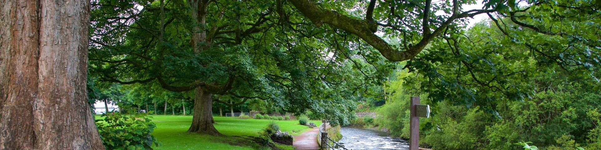 Dunblane which includes a river or creek and a garden
