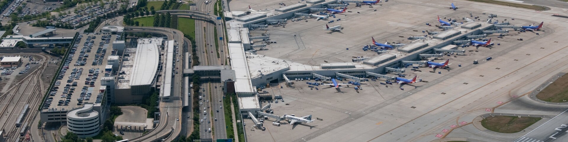 Chicago, IL which includes landscape views and an airport