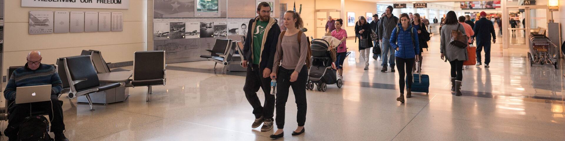 Chicago, IL featuring interior views and an airport as well as a couple