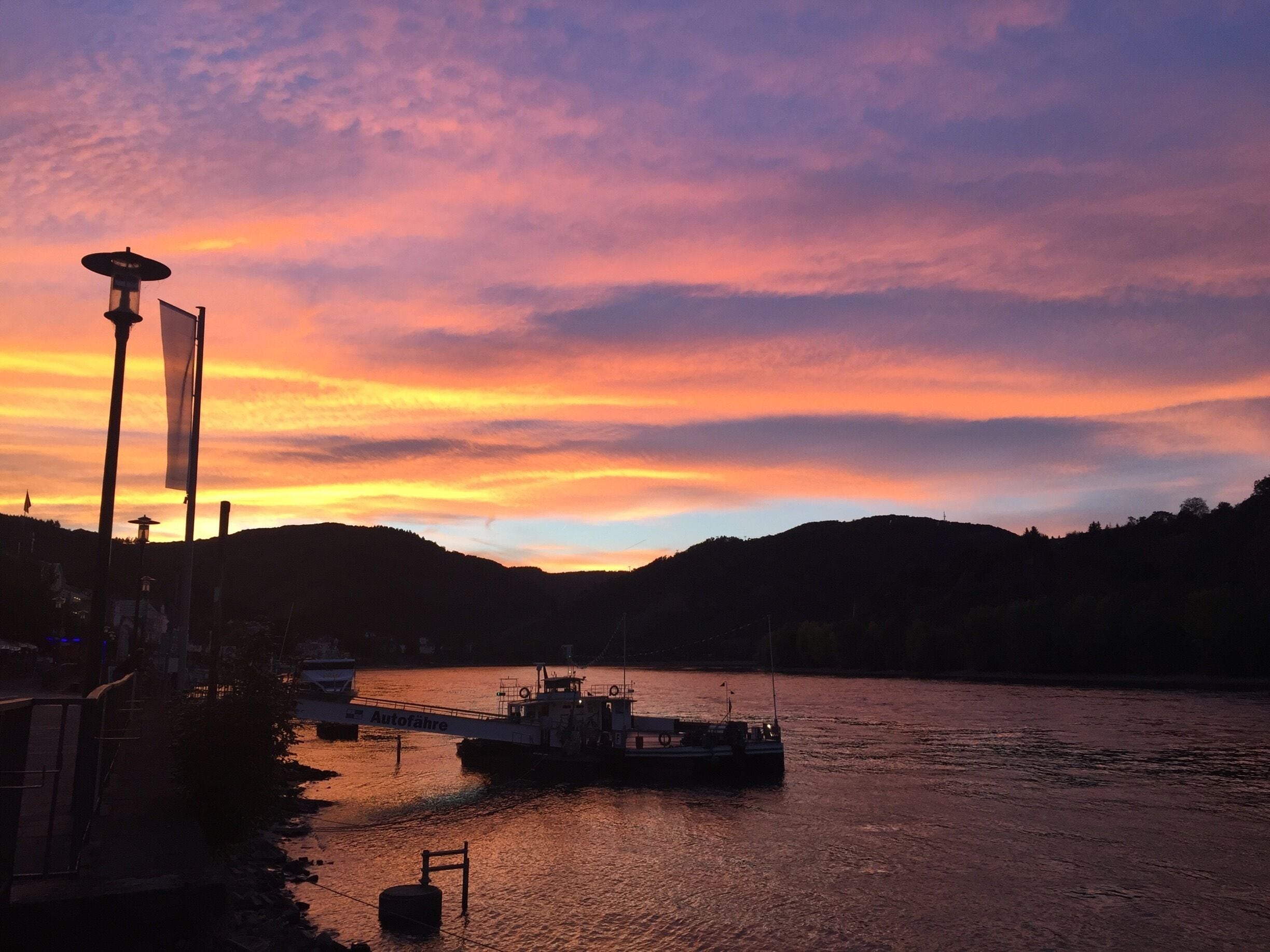 Beautiful sunset over the Rhine Valley. #Germany #RhineValley #Boppard #NoFilter #iPhone6 #Sunset #bucketlist