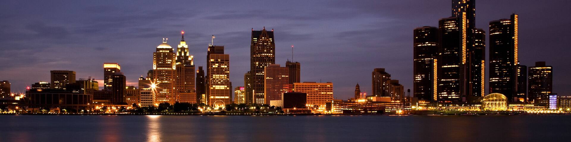 Detroit Michigan Skyline