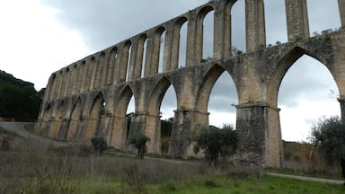 This aqueduct brings water from the countryside into the Knights Templar castle of Tomar. The structure is magnificent and you can walk across the top of it.