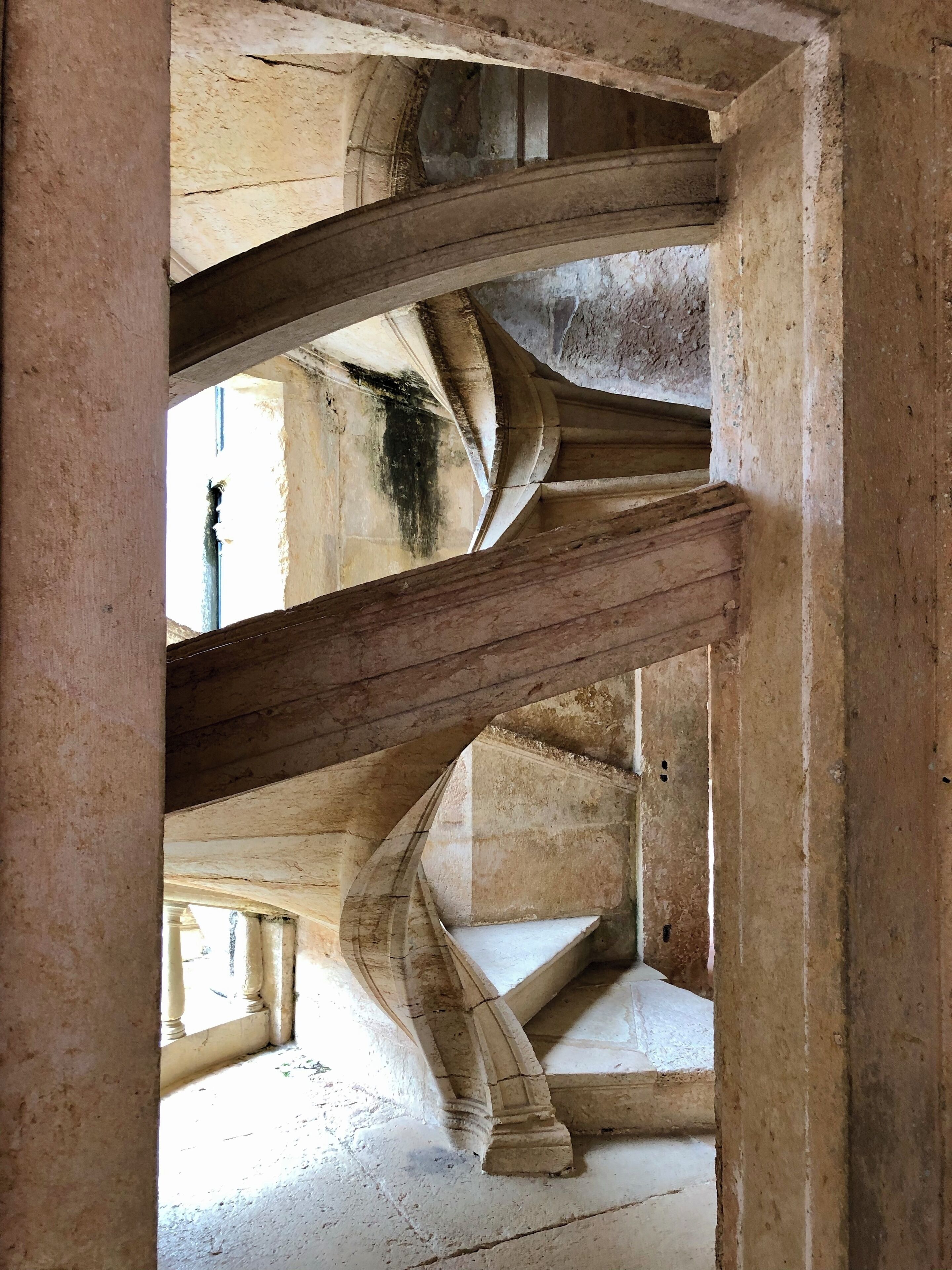 Inside the Church if Christ in Tomar, they have this lovely set of circular stairs. I would have loved to have seen what was up above,  but they were no accessible to tourists. 