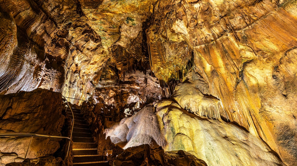 Mira de Aire Caves, Grutas de Mira de Aire at Leiria, Portugal. A set of limestone caves in Porto de Mos