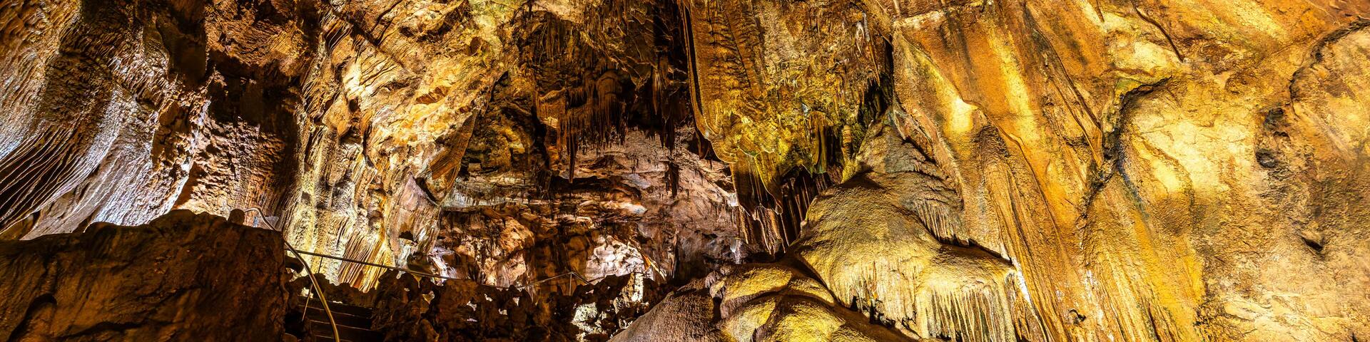 Mira de Aire Caves, Grutas de Mira de Aire at Leiria, Portugal. A set of limestone caves in Porto de Mos