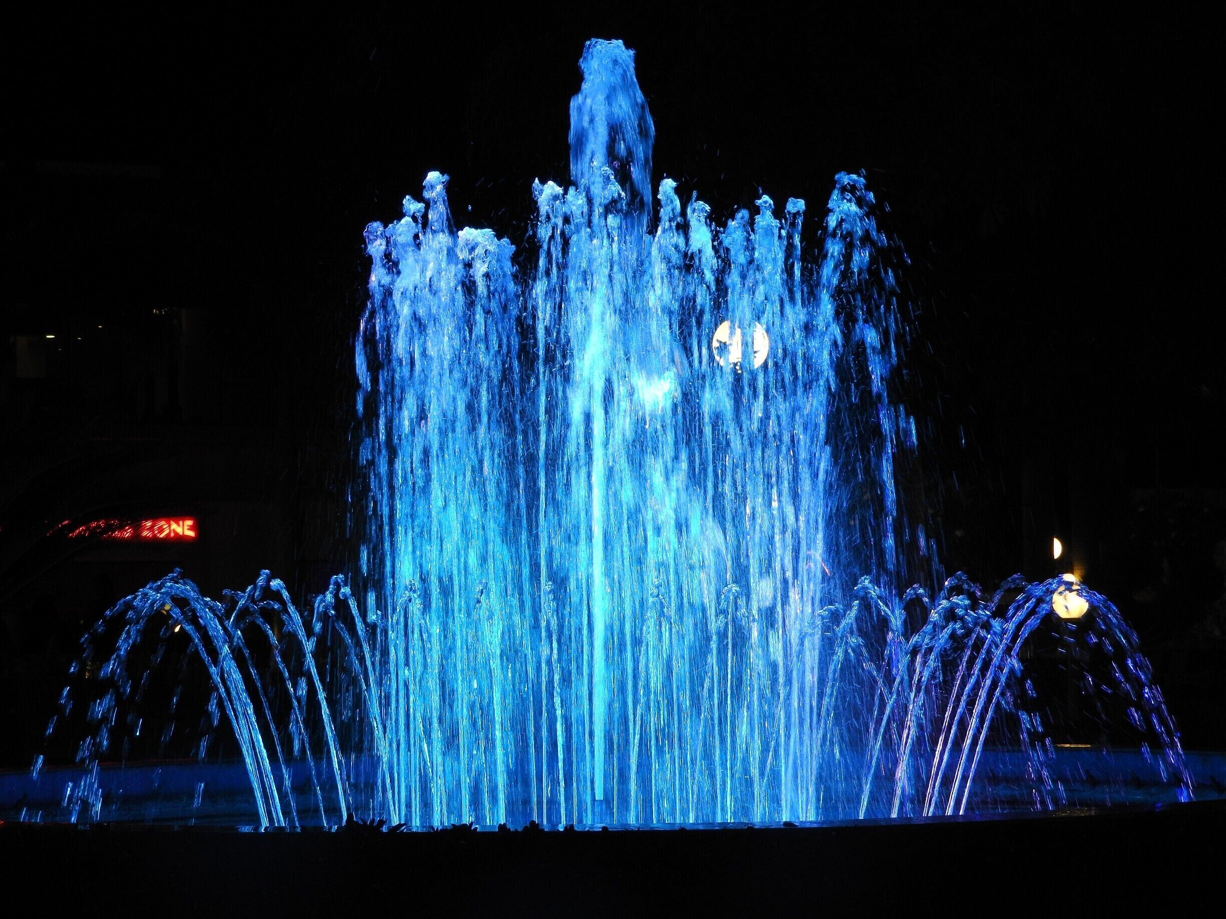 Magical fountain. #Blue