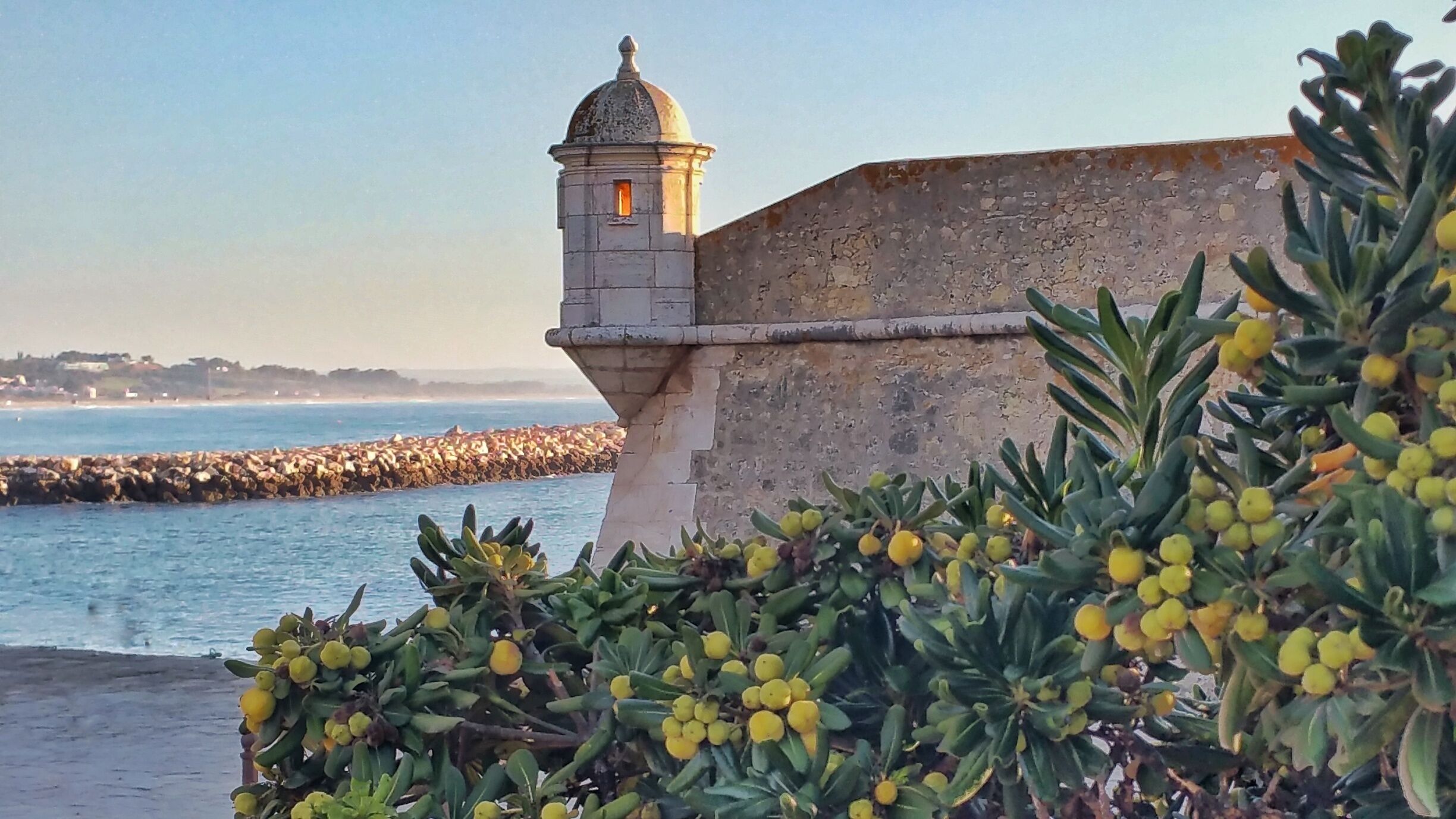 Ponta da Bandeira Fort in Lagos, Portugal stands sentinel on the coast today as it did when Portugese ships ruled the seas.