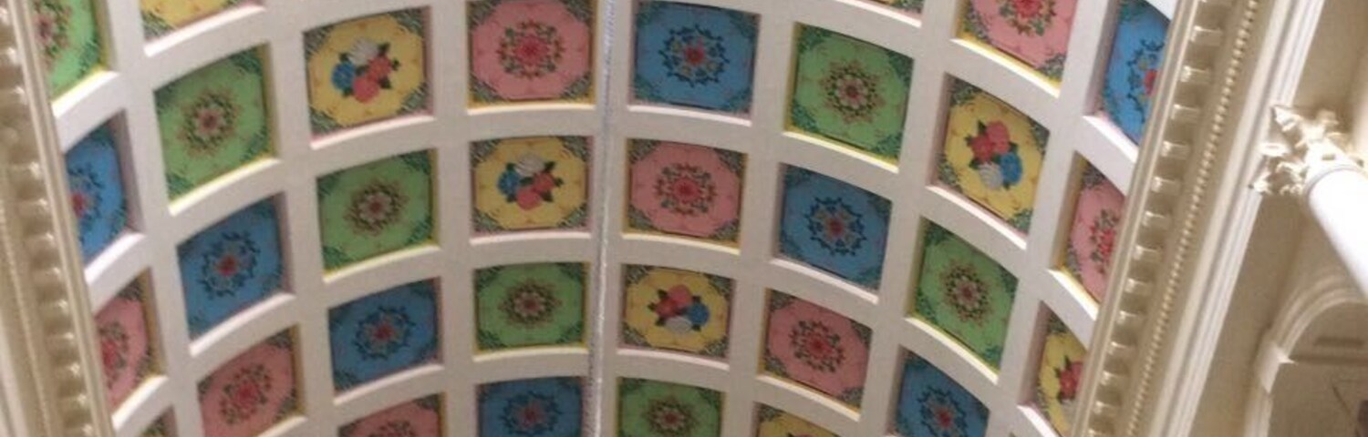 Ground Floor Artistic Roof of Noor Mehal Bahawalpur.