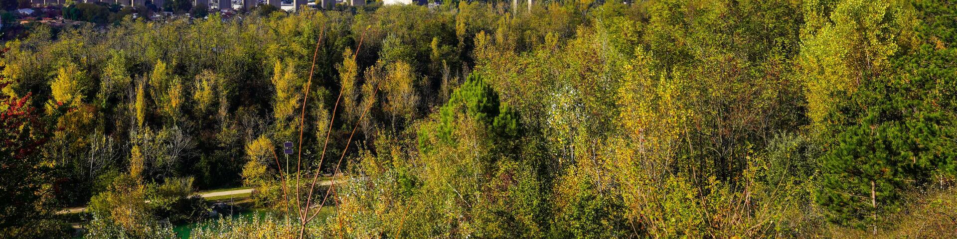 Bordeaux panoramic view from lormont city with river bridge pont d'Aquitaine France