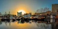 Early morning sunrise at Gas Street Basin Birmingham, 11 shot panoramic taken hand held #bvstrove