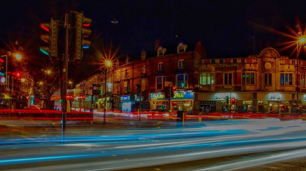 Night lights of Moseley.