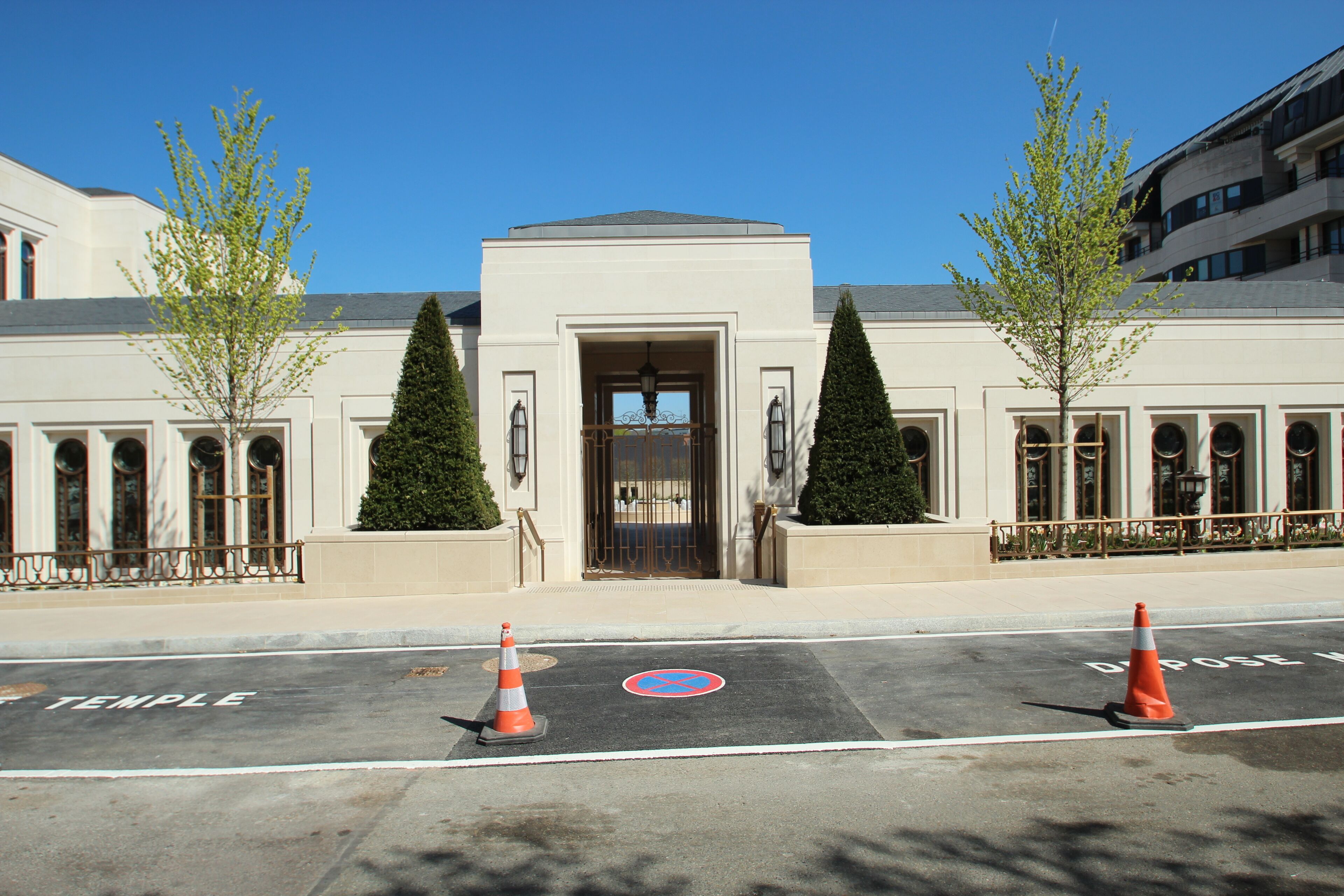 Paris France Temple in Le Chesnay, France.