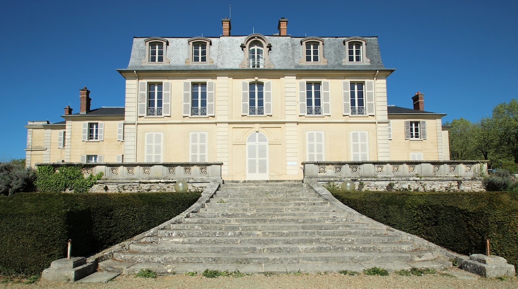 Grand Chesnay castle and its park in Le Chesnay, France.