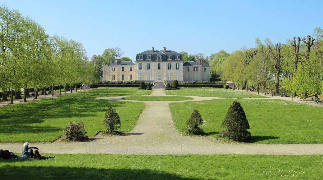 Grand Chesnay castle and its park in Le Chesnay, France.