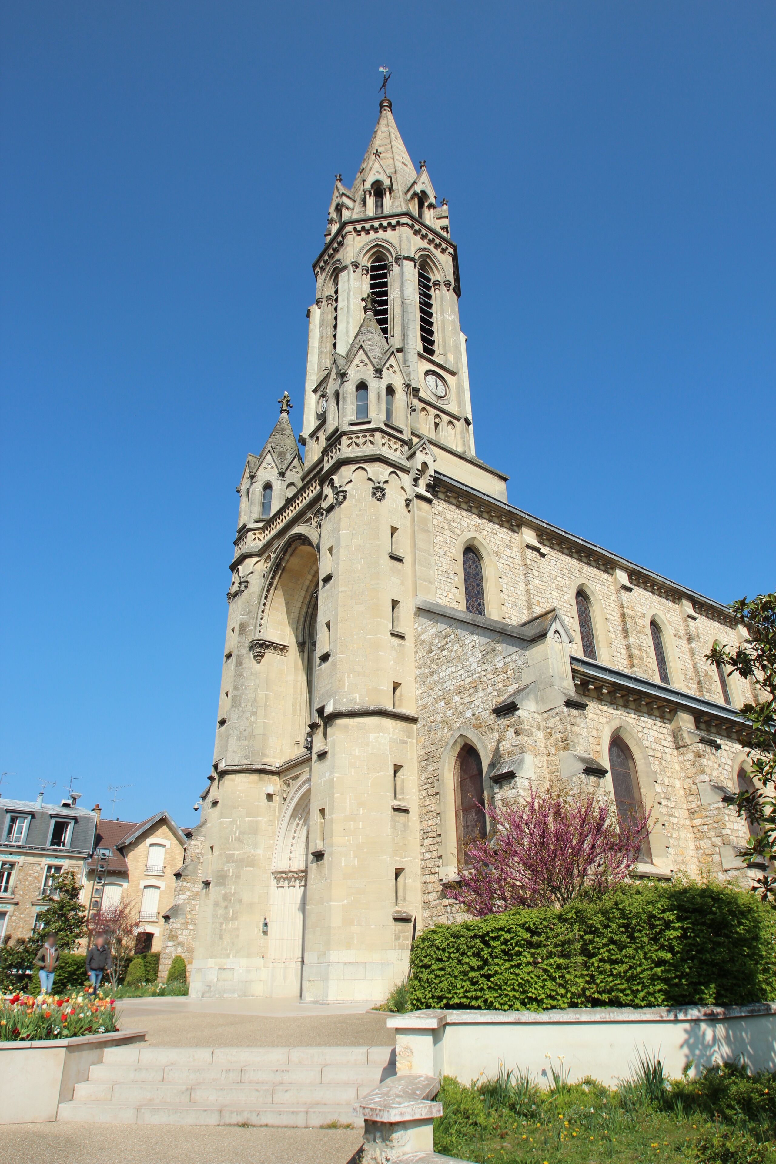 Saint-Antoine-de-Padoue church in Le Chesnay, France.