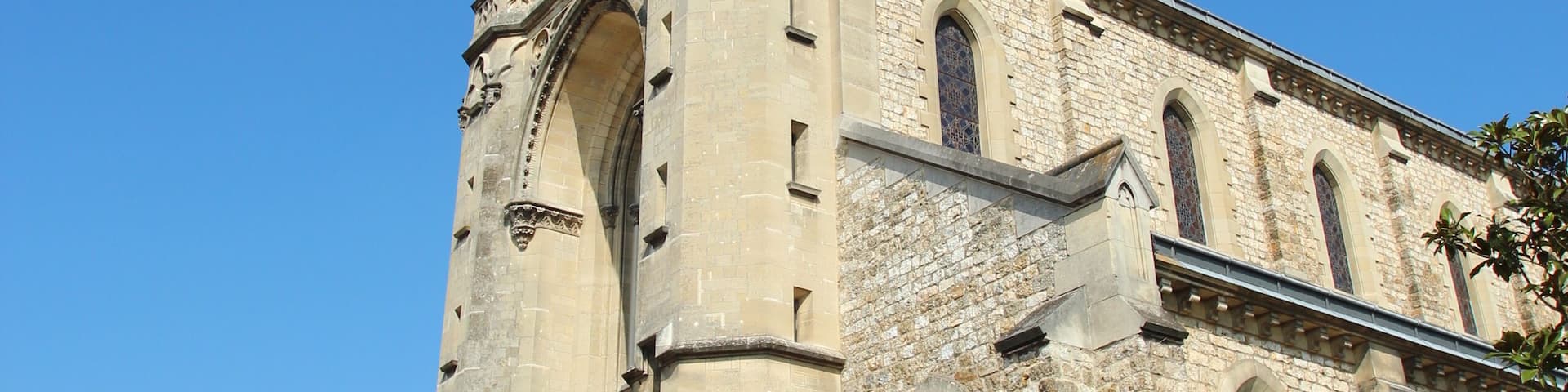Saint-Antoine-de-Padoue church in Le Chesnay, France.