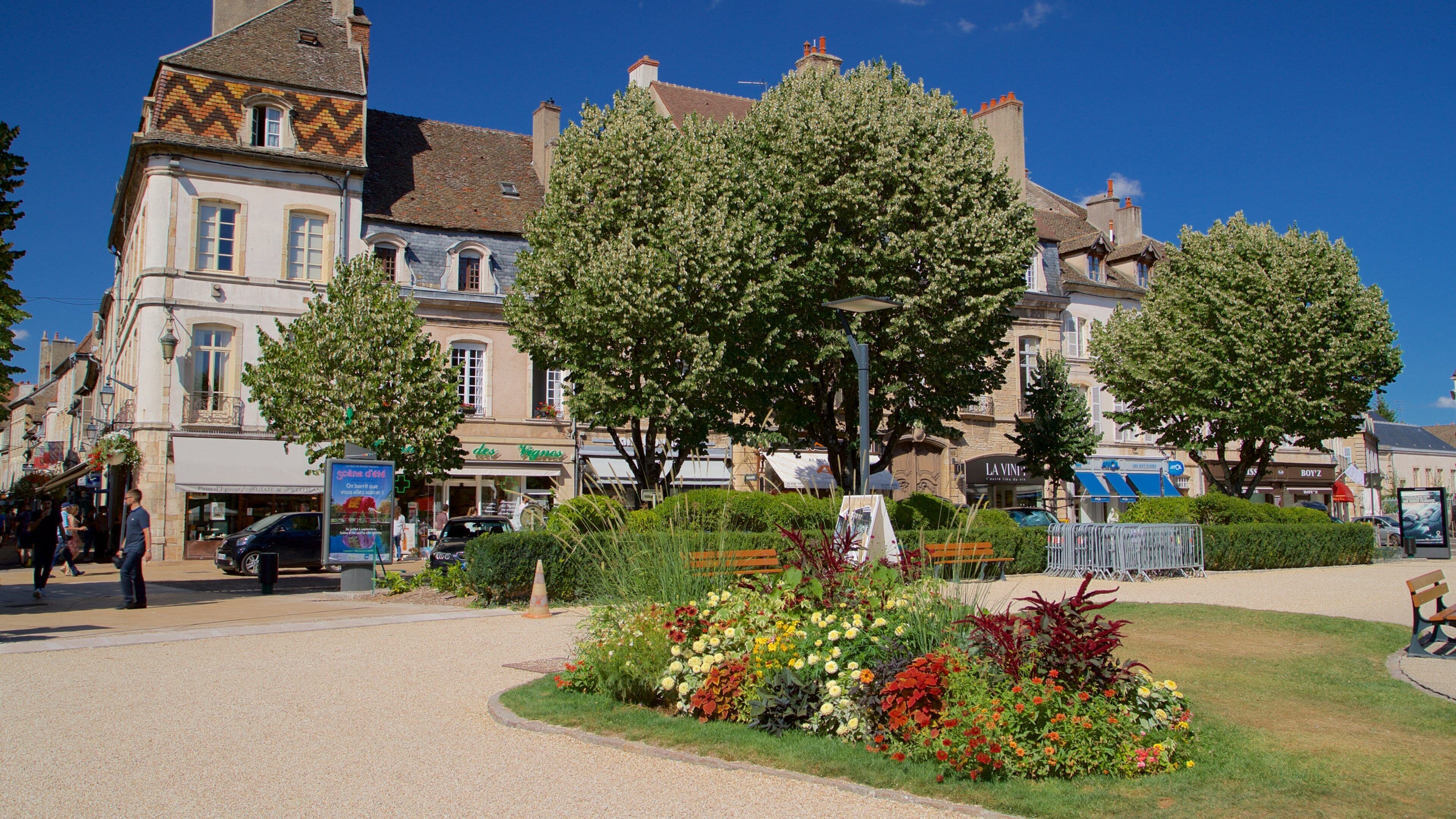 Beaune which includes flowers and a park