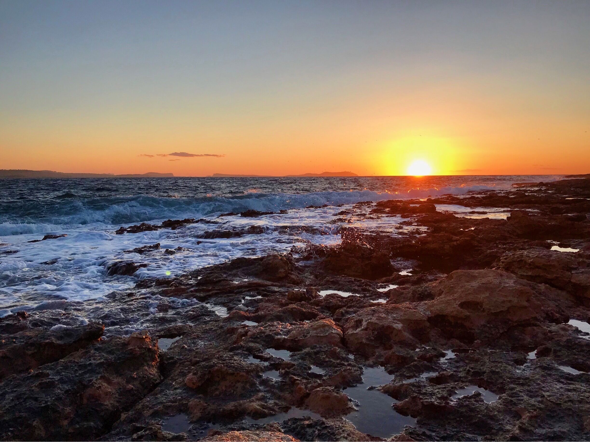 Though Ibiza is mostly known for the best parties, it also has the most incredible sunsets. This photo was taken from the infamous Sunset Strip on the west side of the island. #BeachTrips