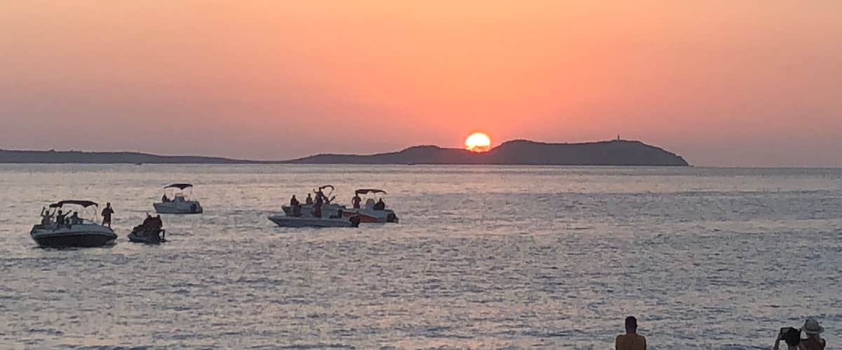 Sunset at Cafe Del Mar, Ibiza, Spain #lifeatexpedia #spain #ibiza #sunset