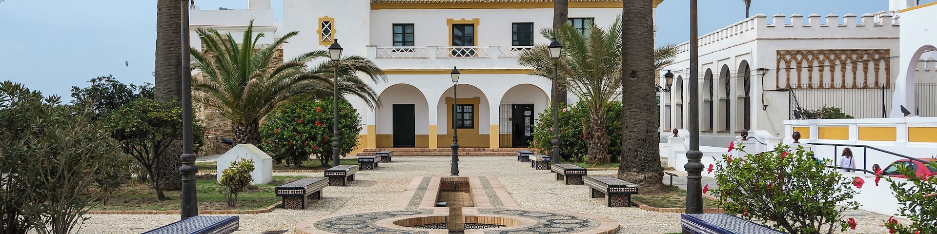 At the left side of Tarifa town hall there is place with arab style irrigation ponds.