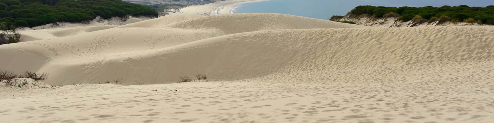 La Duna in Bolonia is a 30 meter high and 200 meter wide dune in the natural park of Estrecho. This is one of the most unspoilt coastal places in Andalucia. Hike up the dune before the sunrise and then see the sun come up with Morocco as the backdrop. #EndlessSummer #Spain #Andalusia