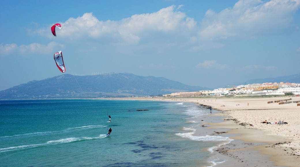 Kite surfing in Tarifa, southern Spain