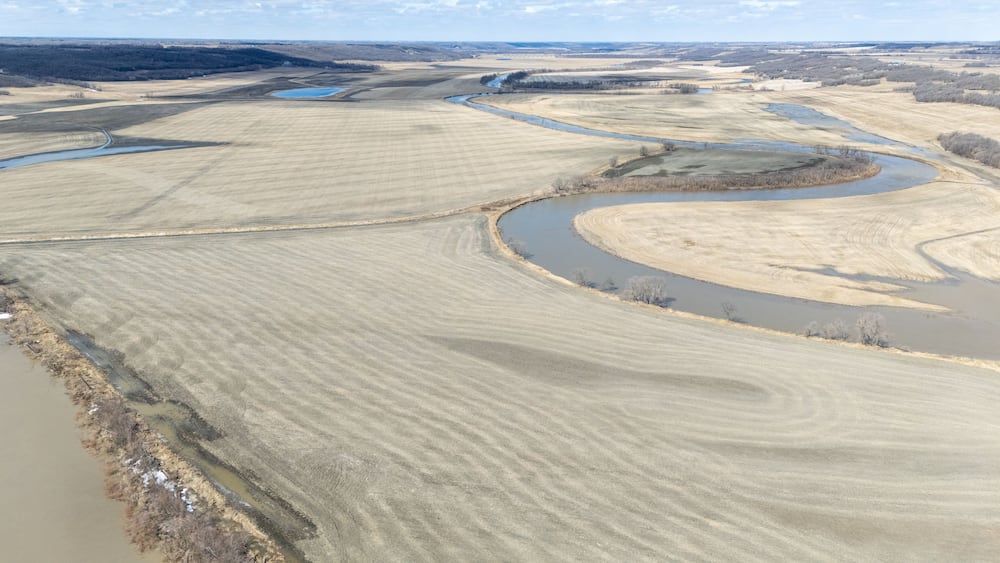 Assiniboine River In Manitoba, Canada