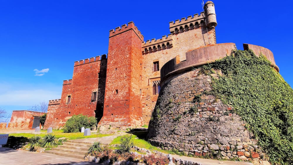 Castle in Castelldefels near Barcelona, Catalonia, Spain