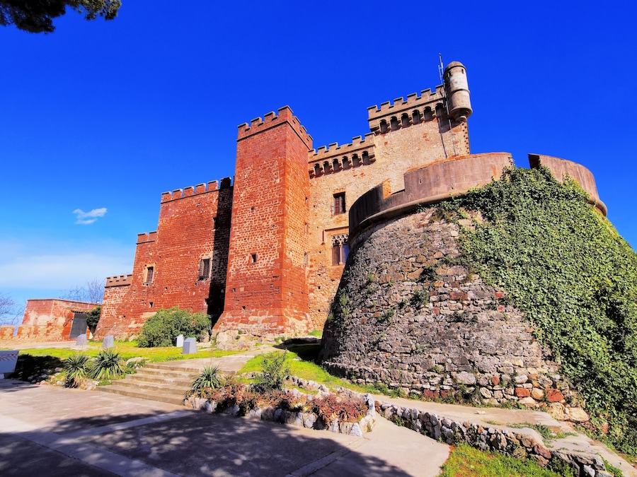 Castle in Castelldefels near Barcelona, Catalonia, Spain